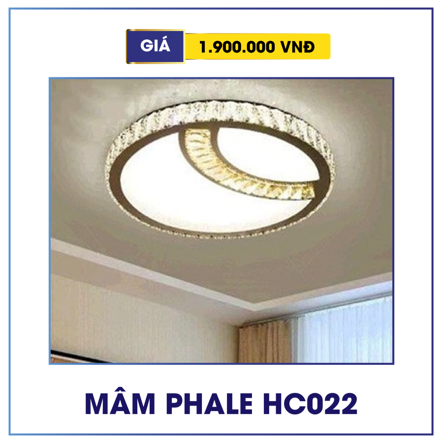 Đèn mâm pha lê trang trí HC022