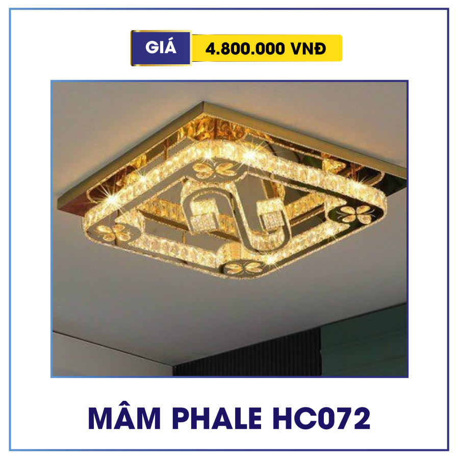 Đèn mâm pha lê trang trí HC072