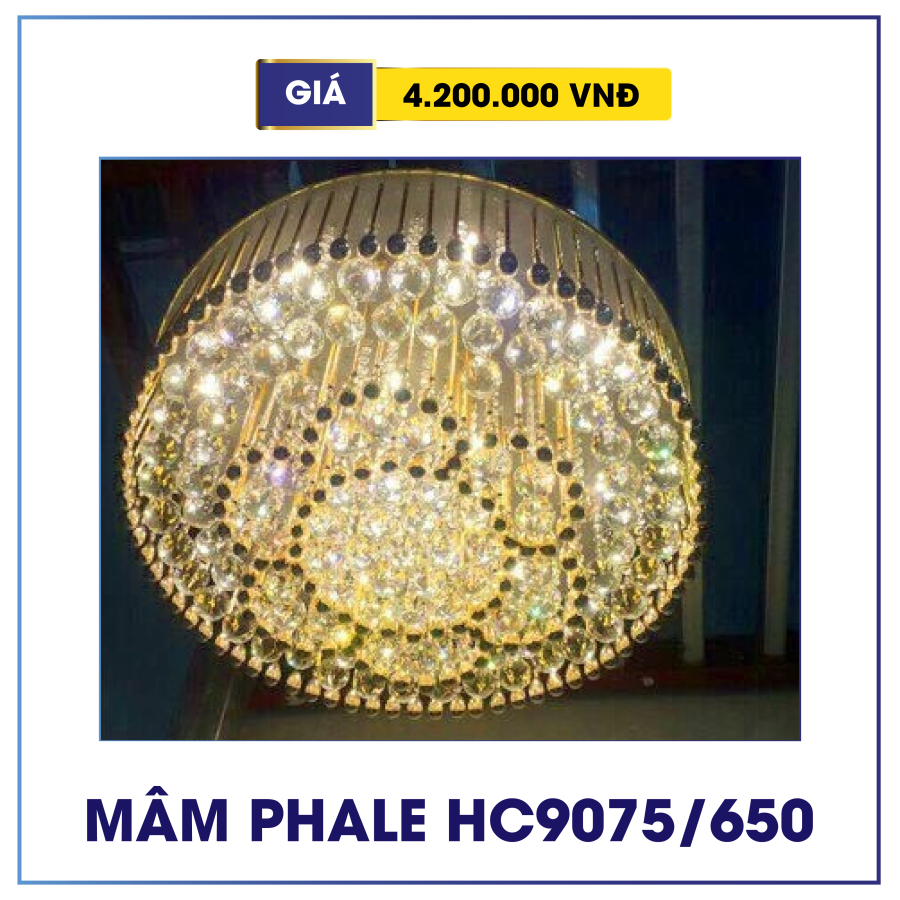 Đèn mâm pha lê trang trí HC9075