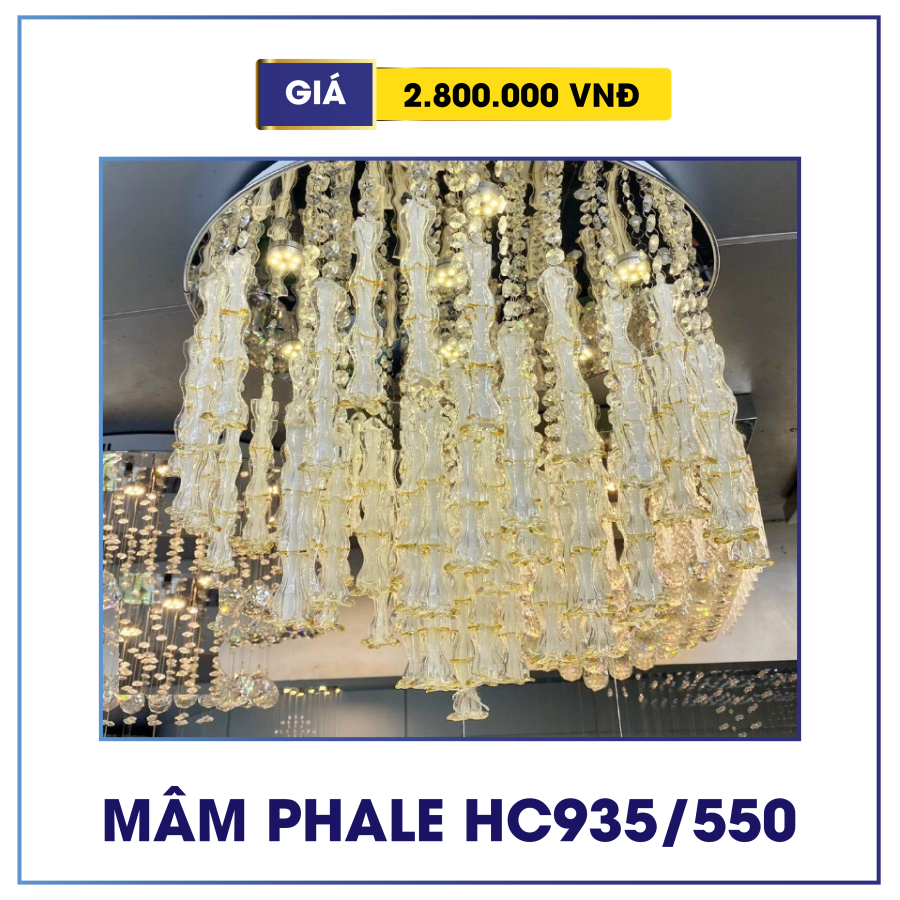 Đèn mâm pha lê trang trí HC935/550