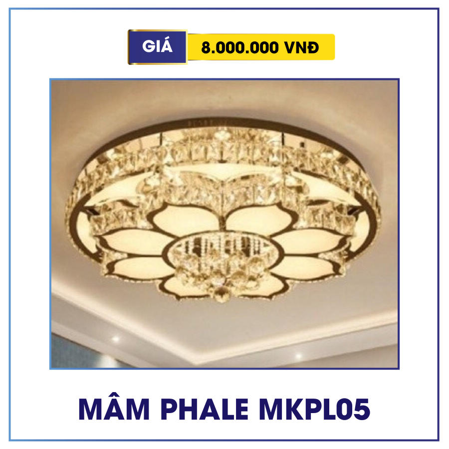 Đèn mâm pha lê trang trí MKPL05