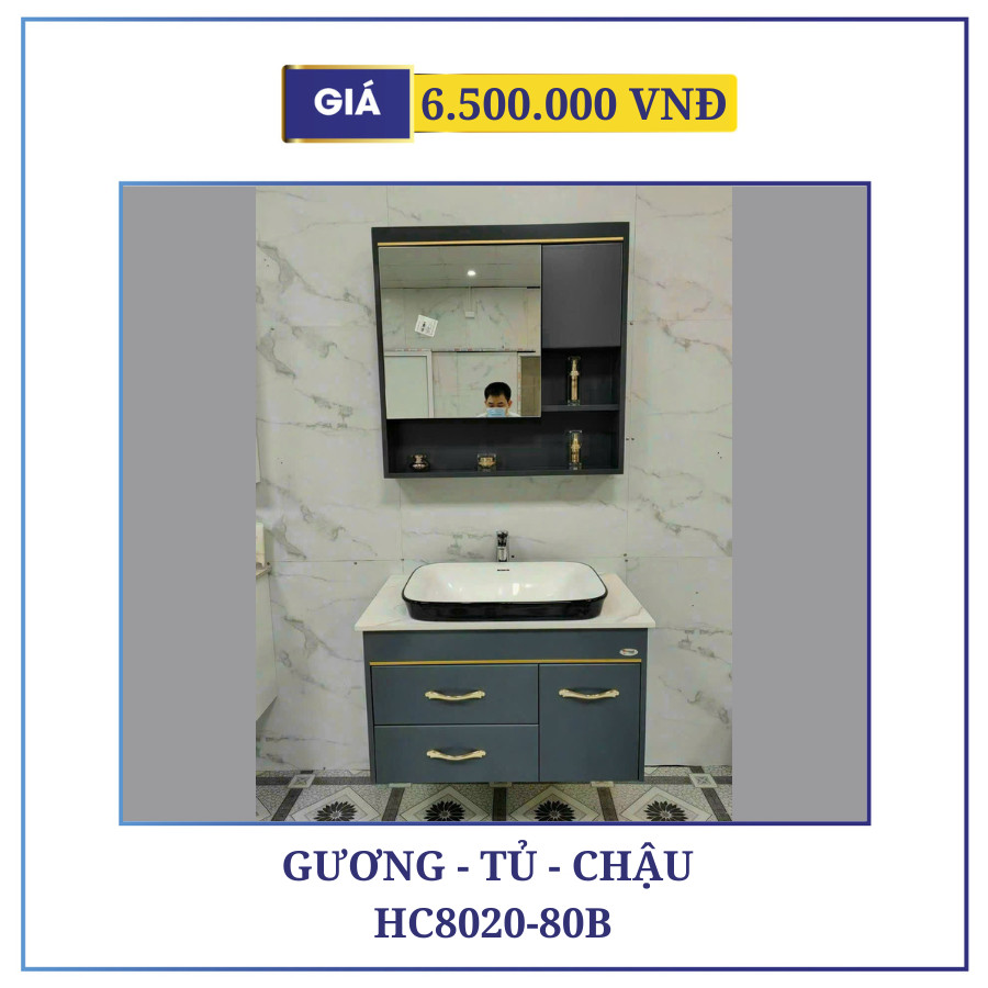 GƯƠNG TỦ CHẬU HC8020-80B