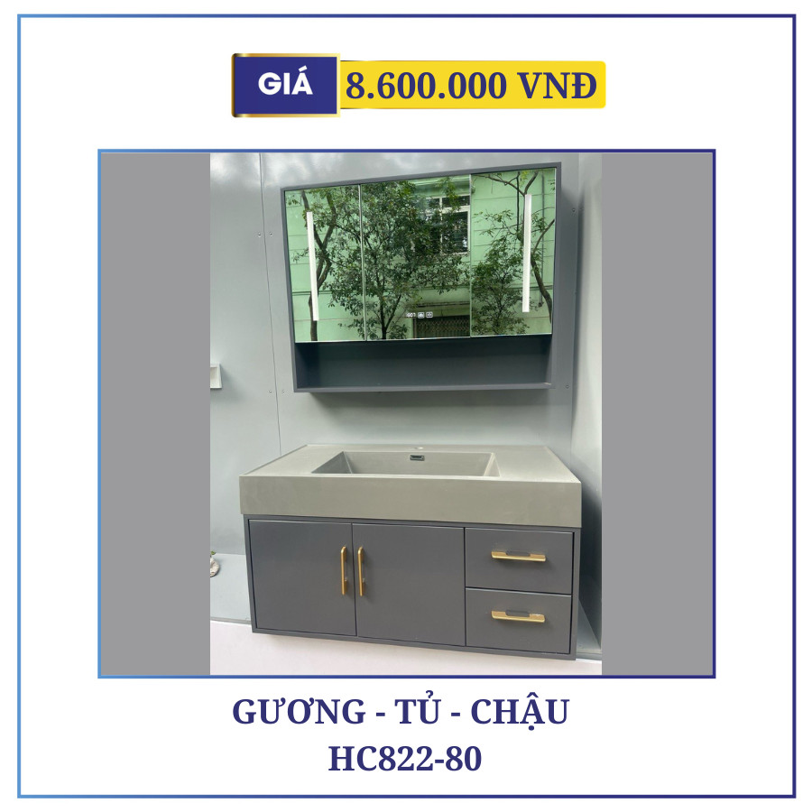 GƯƠNG TỦ CHẬU HC822-80